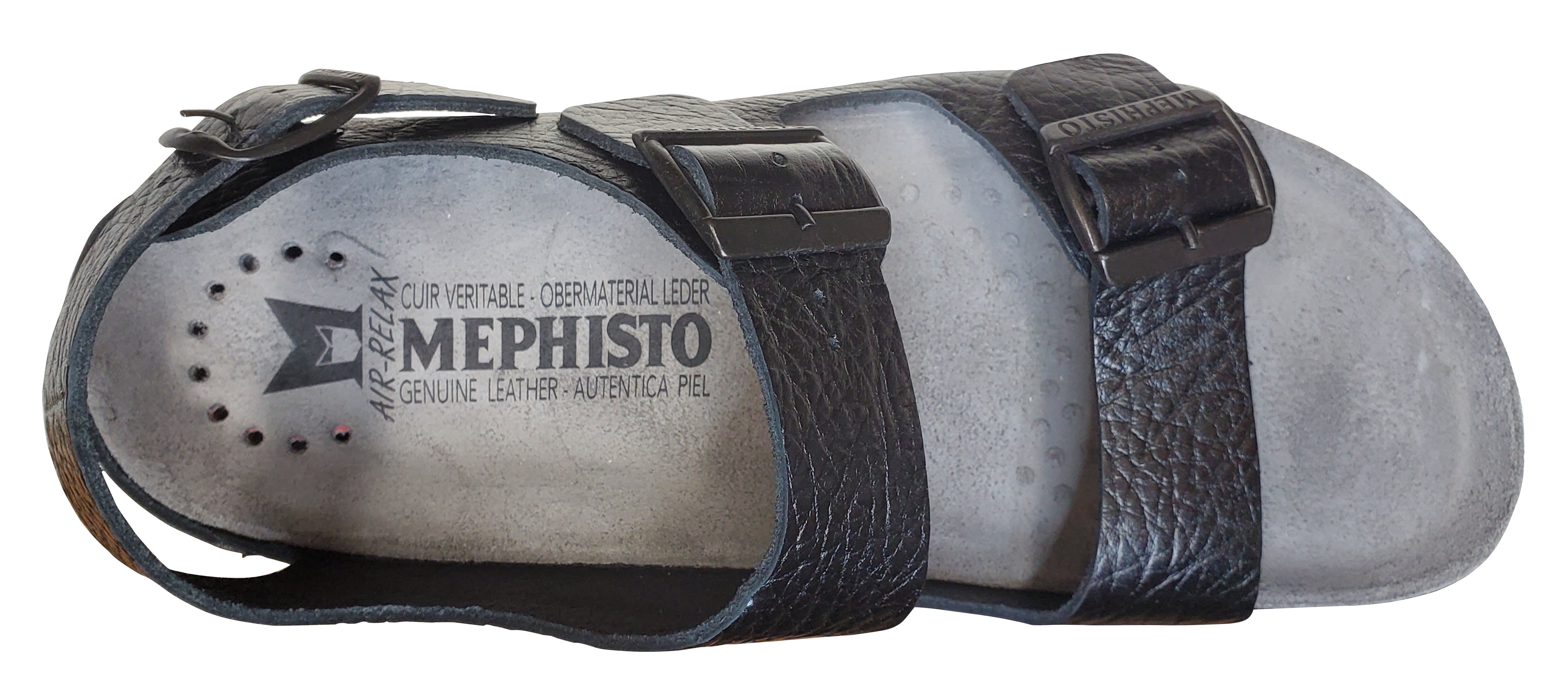 Mephisto Zeus Sandal Black Buffalo