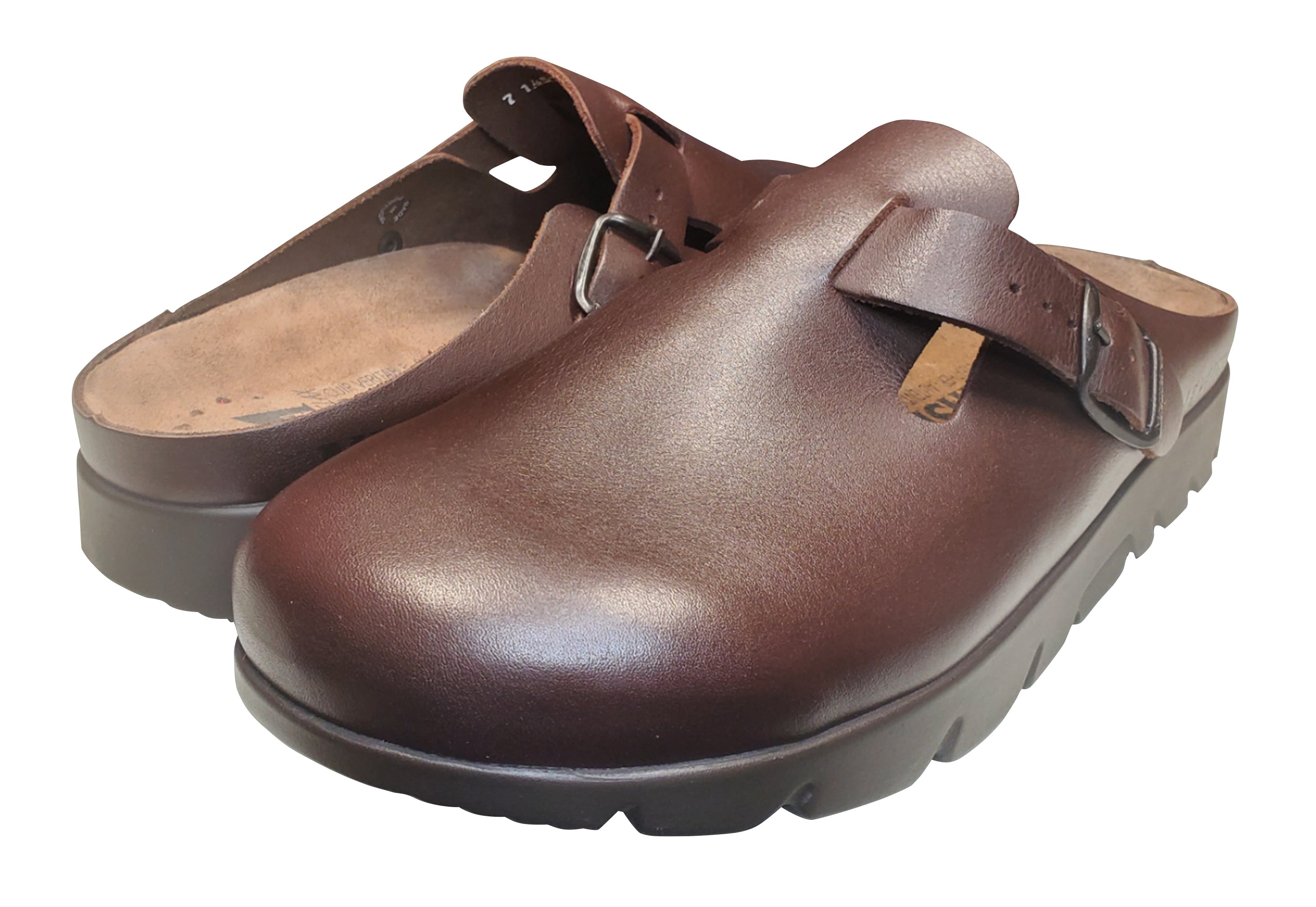 Mephisto Zaverio Fit Clogs Chestnut Sandanyl