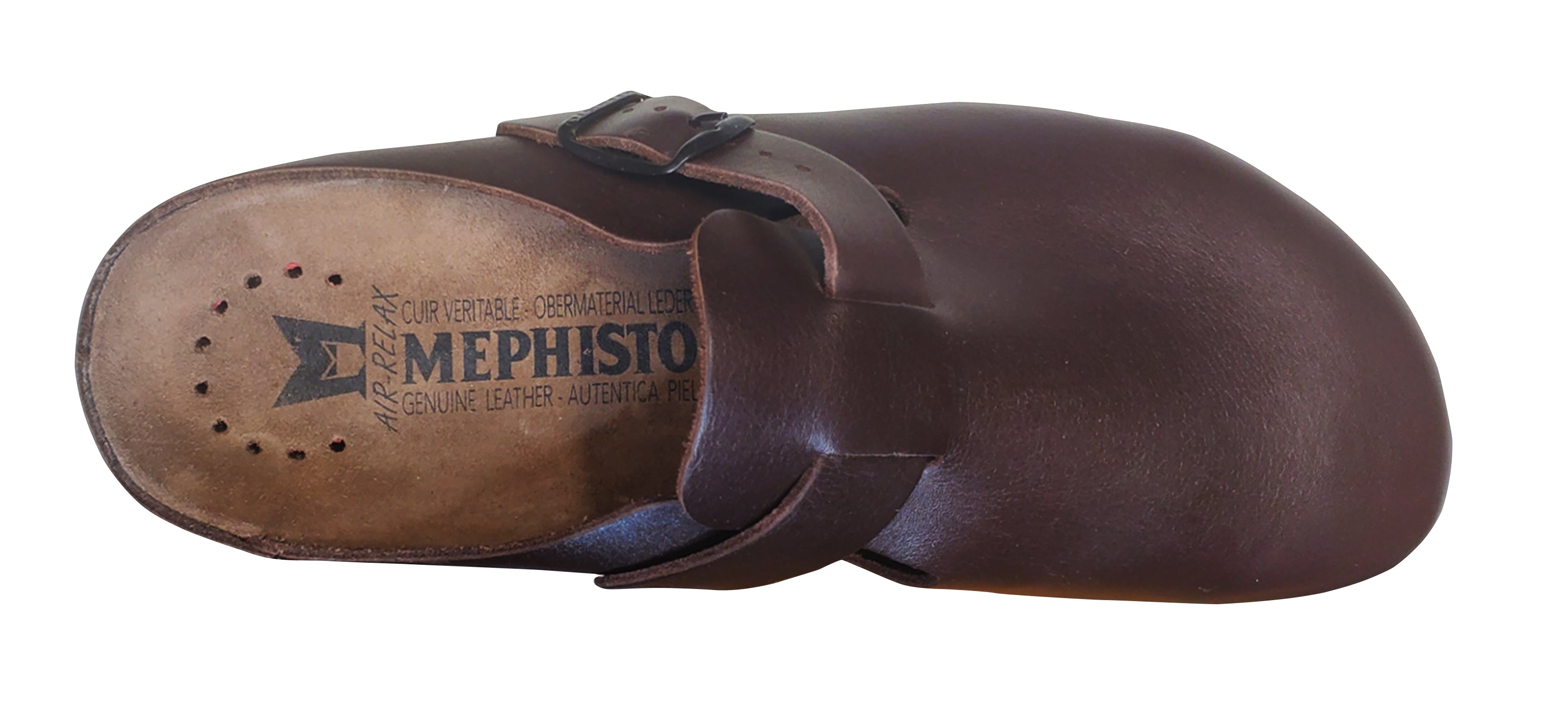 Mephisto Zaverio Fit Clogs Chestnut Sandanyl