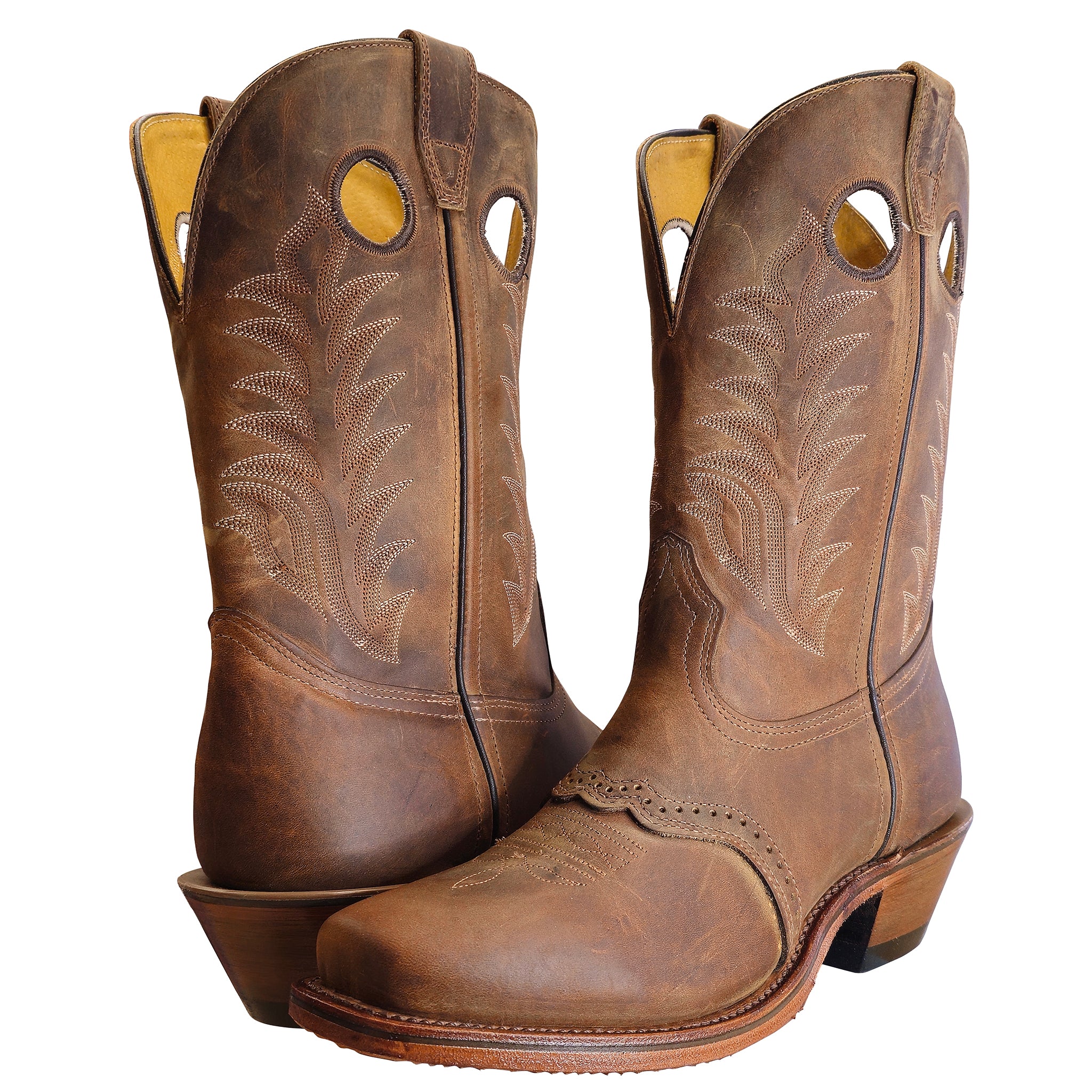Boulet Western Boots Men's, Rider Sole, Challenger, Hillbilly Golden