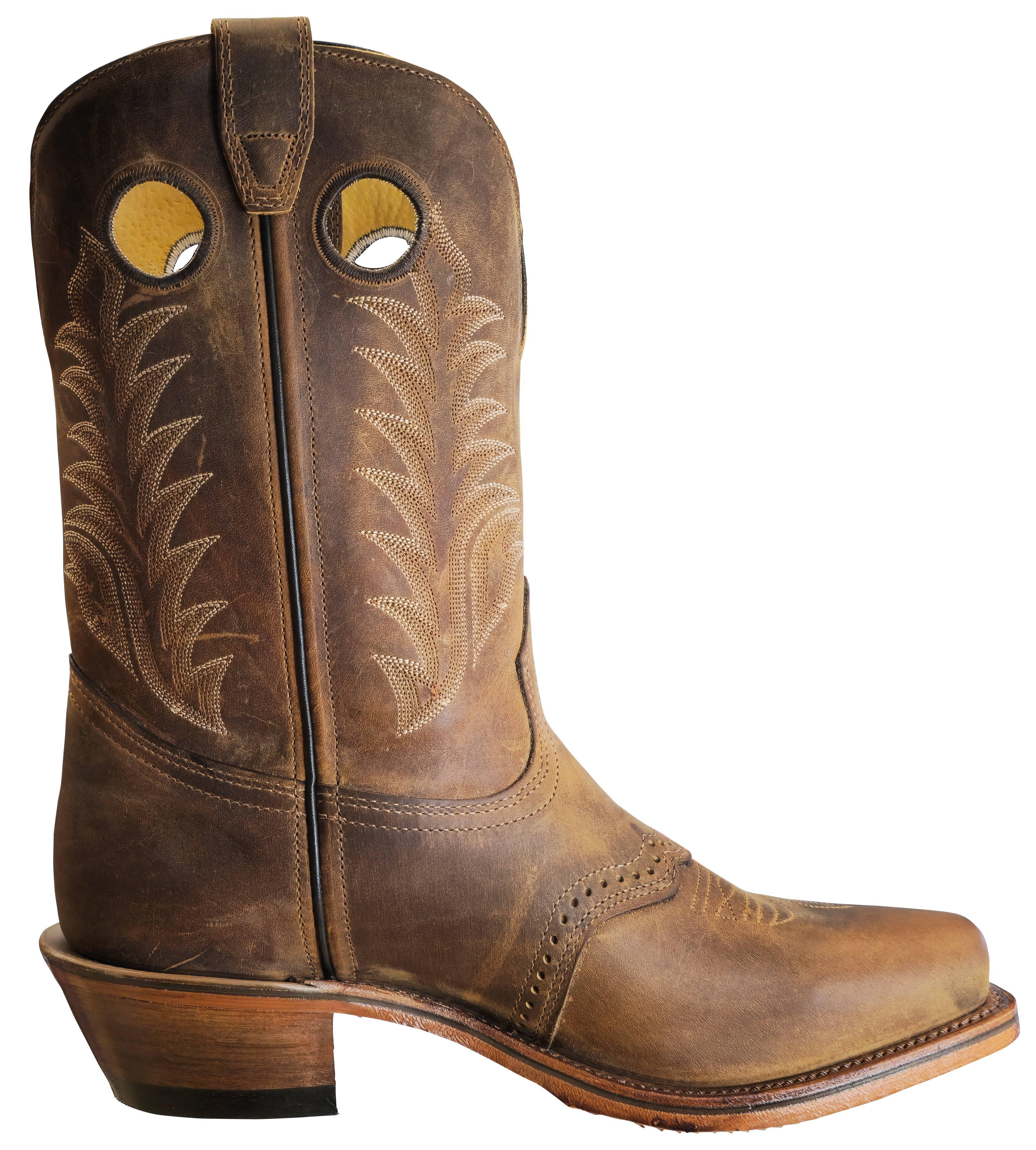 Boulet Western Boots Men's, Rider Sole, Challenger, Hillbilly Golden