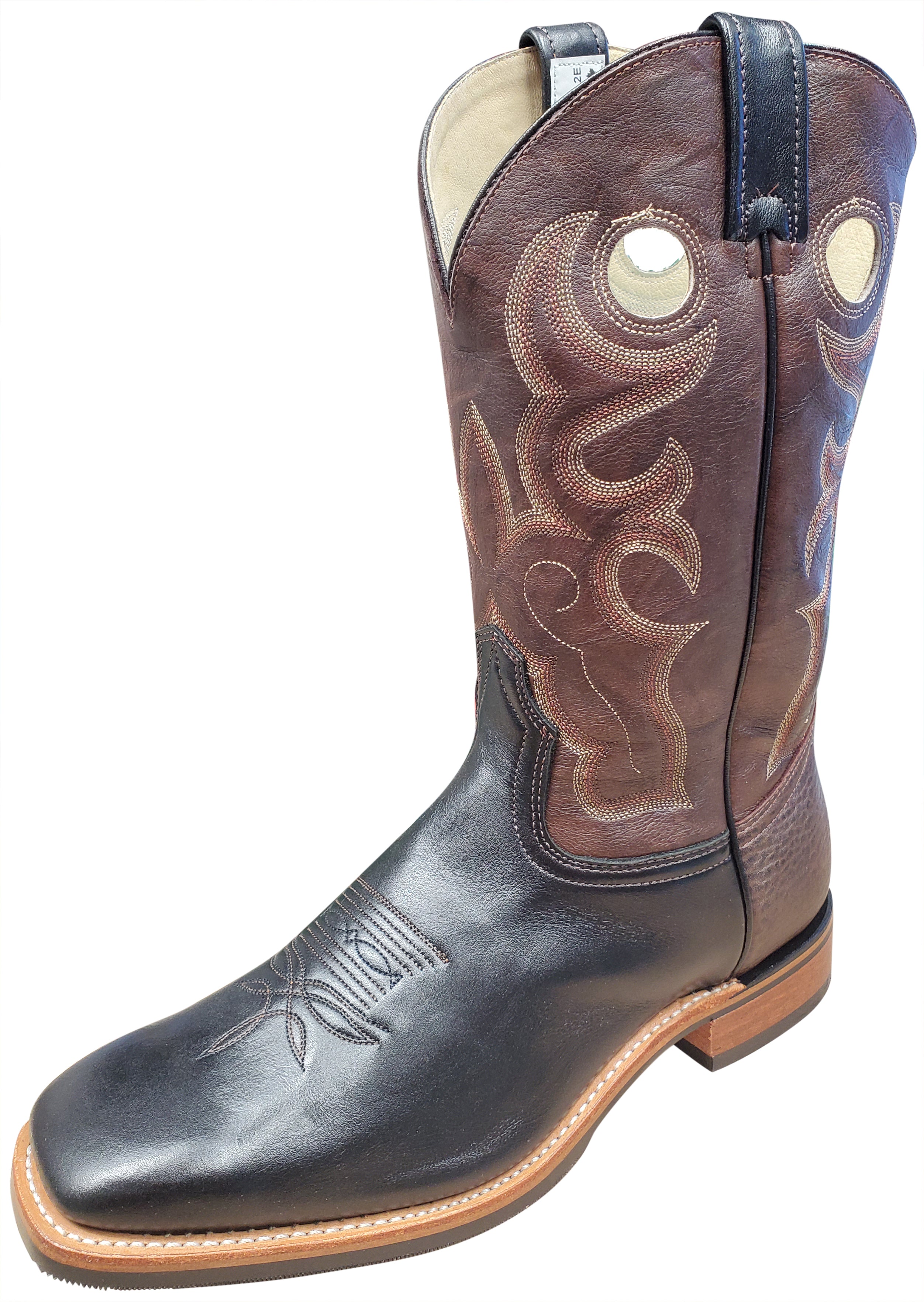 Men's Canada West Brahma Dark Brown Square Toe Western Boot