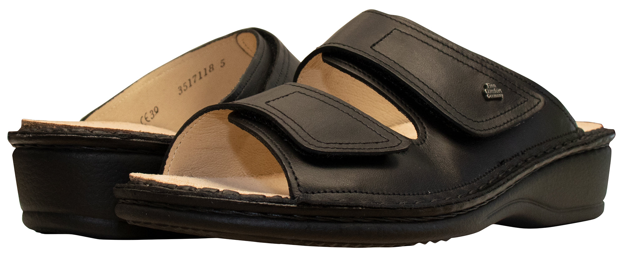 Finn Comfort Jamaika-Soft Sandal, Black