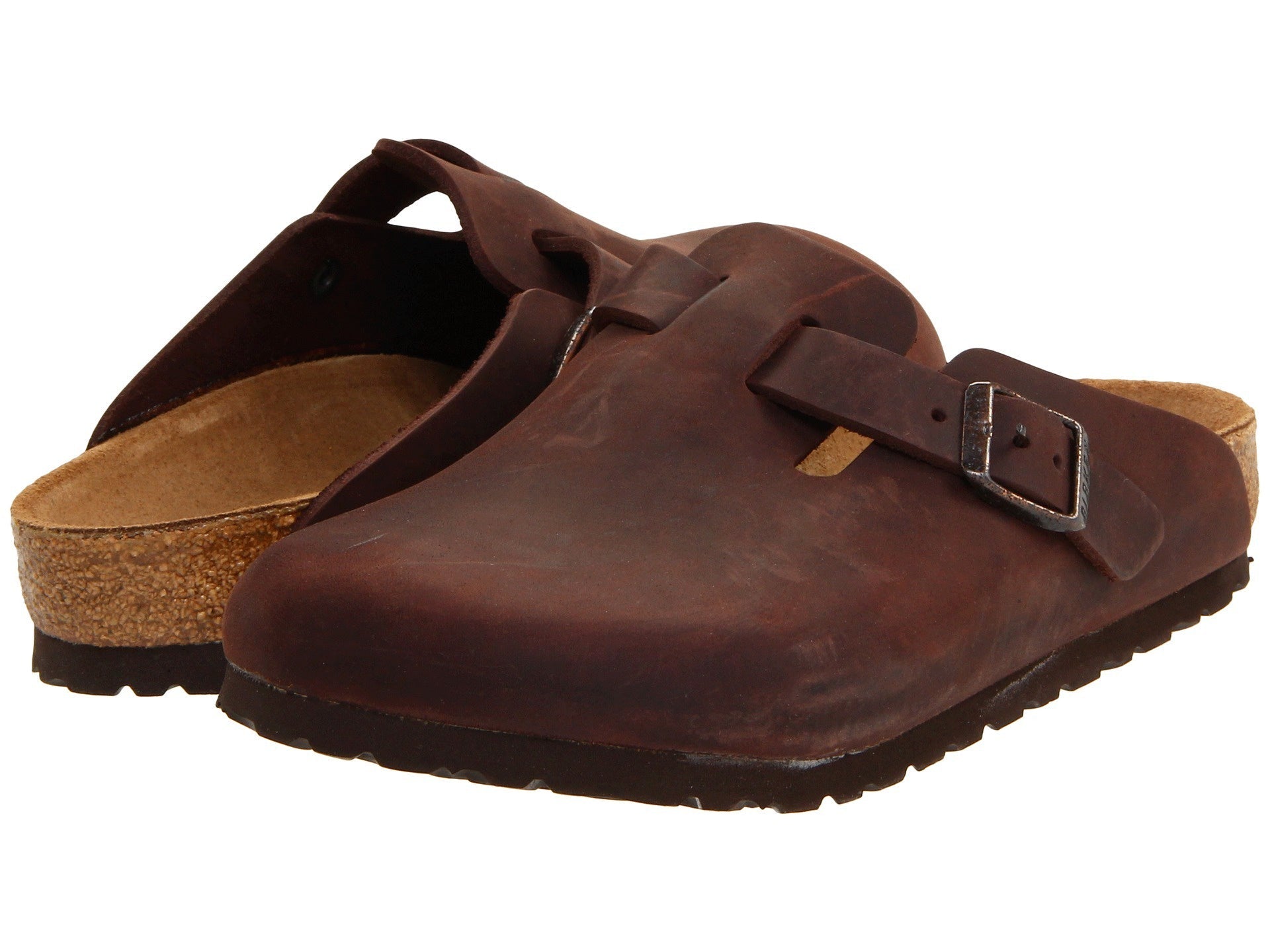 Birkenstock Boston Havana Natural Leather