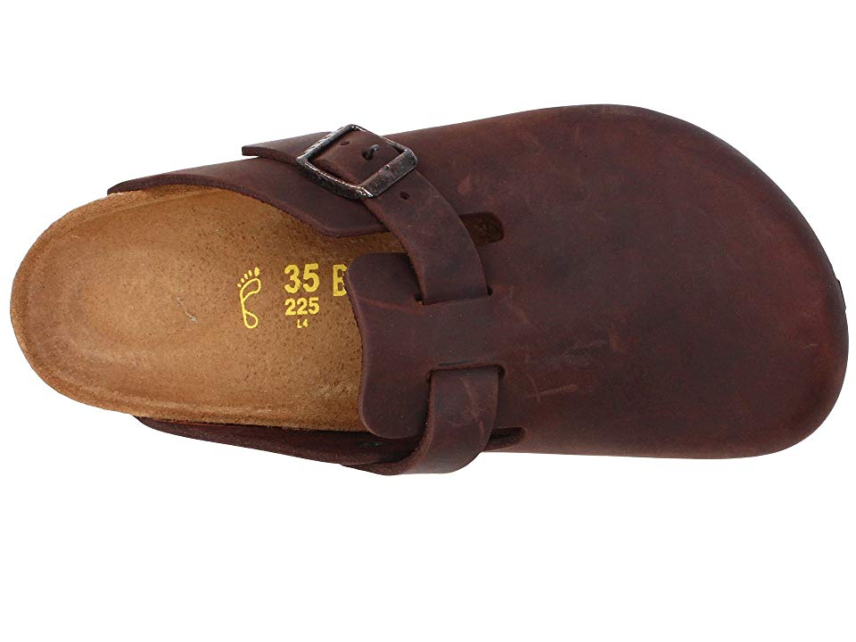 Birkenstock Boston Havana Natural Leather