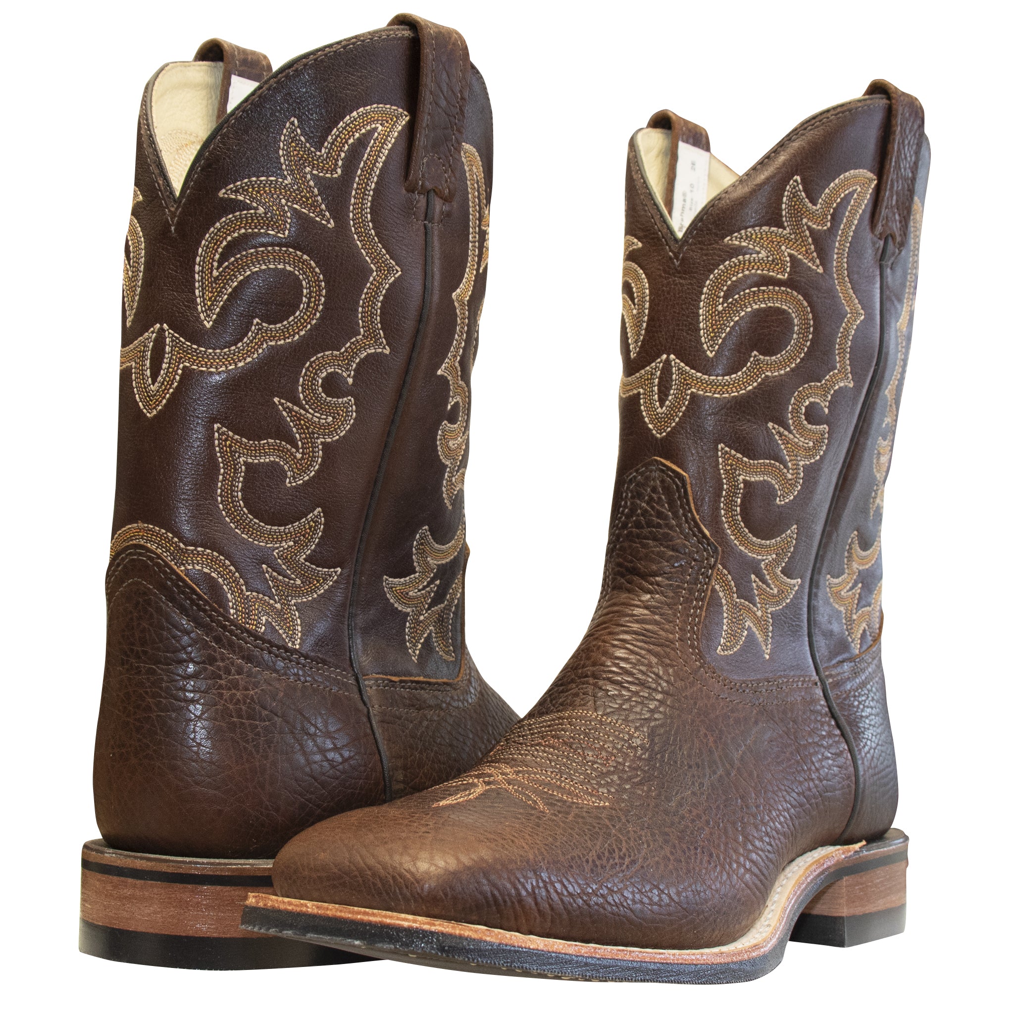 Canada West Men's Brahma Ropers Western Boot Brown