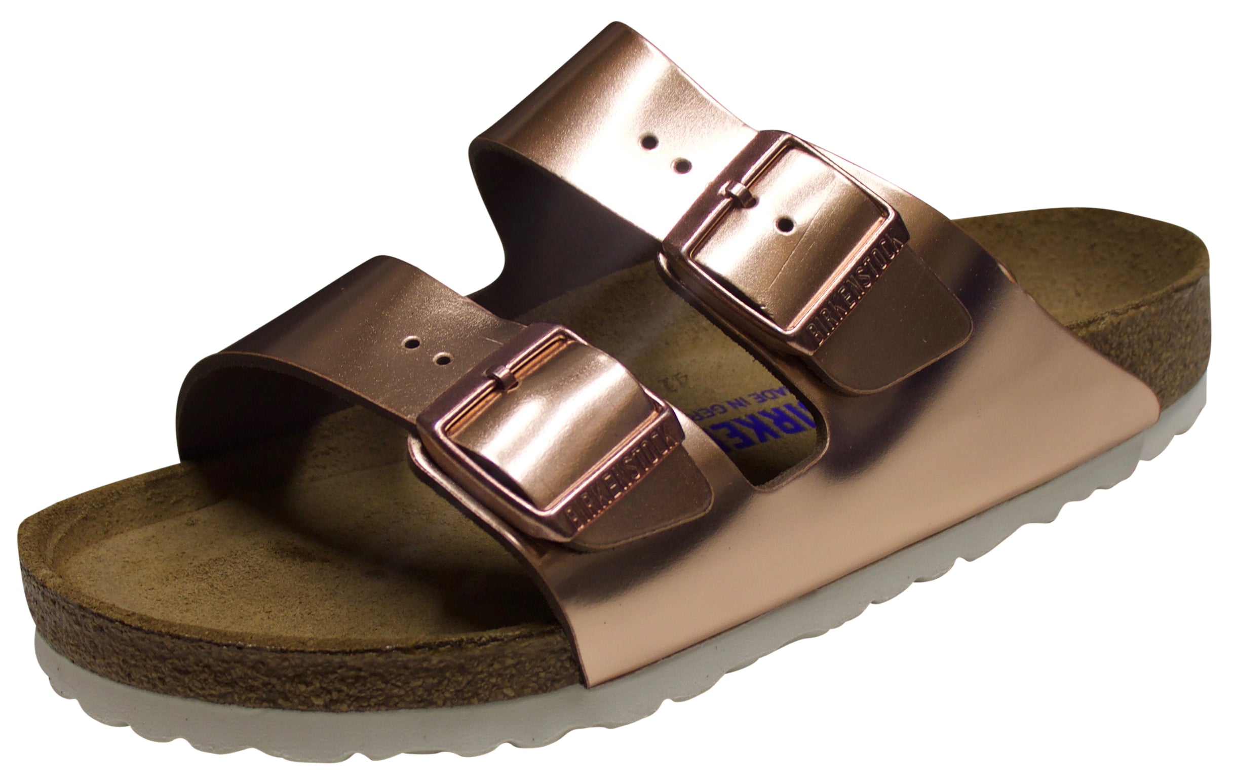 Birkenstock Arizona Soft Footbed, Metallic Copper, Leather