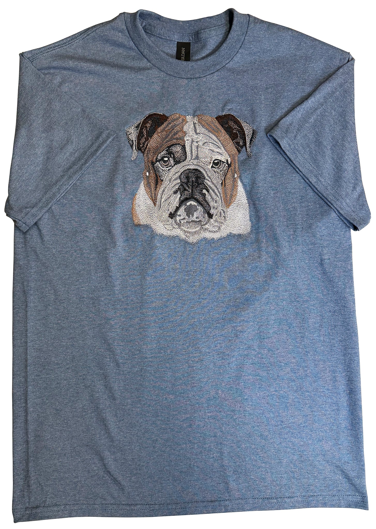 Bulldog Short Sleeve Embroidered T-shirt