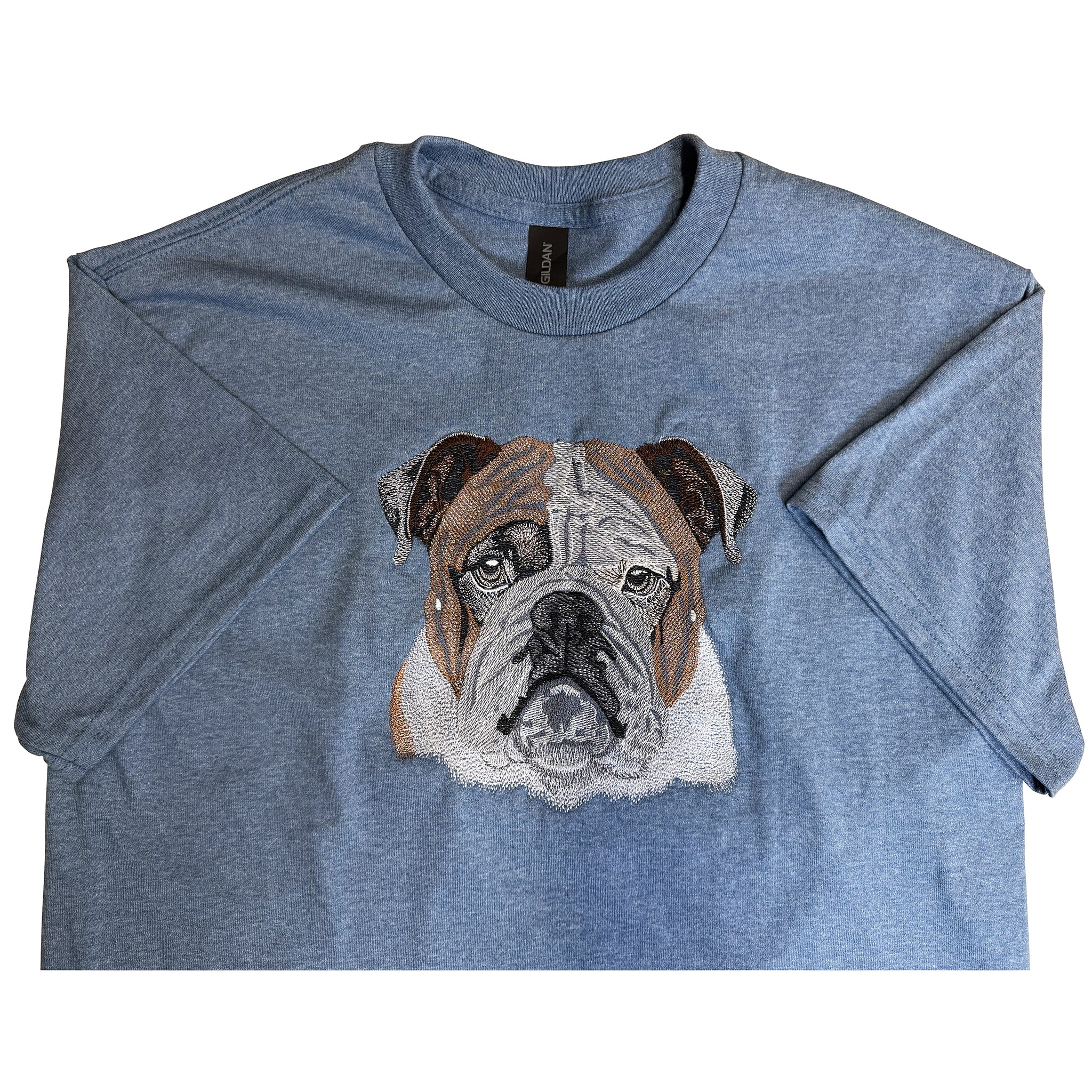 Bulldog Short Sleeve Embroidered T-shirt