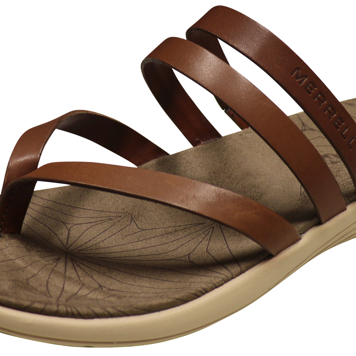 Merrell Women's Duskair Seaway Post Leather Sandal Merrell Oak