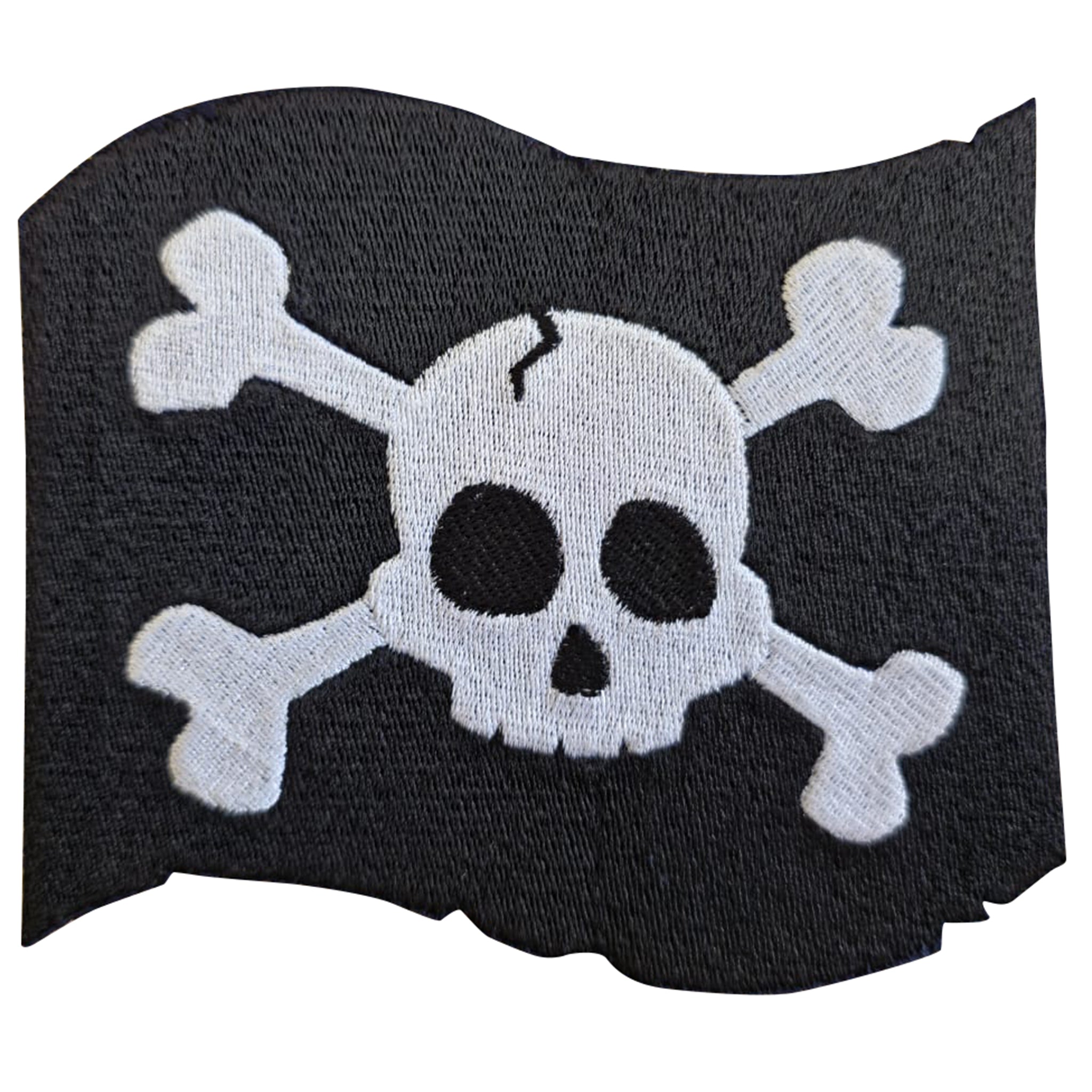 Jolly Roger Embroidered Iron-On Patch