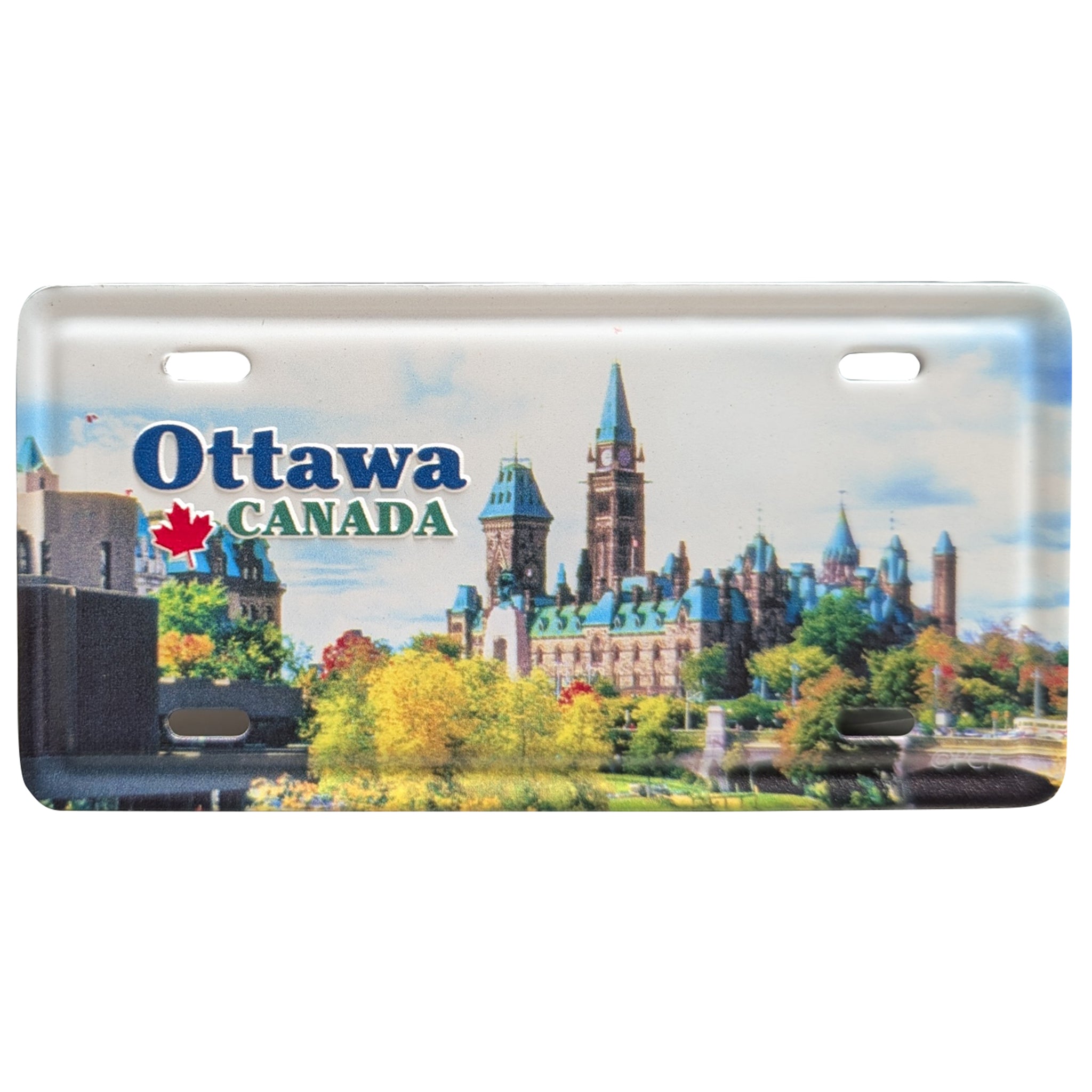 Ottawa Metal Large License Plate Magnet 4.75" By 2.5"