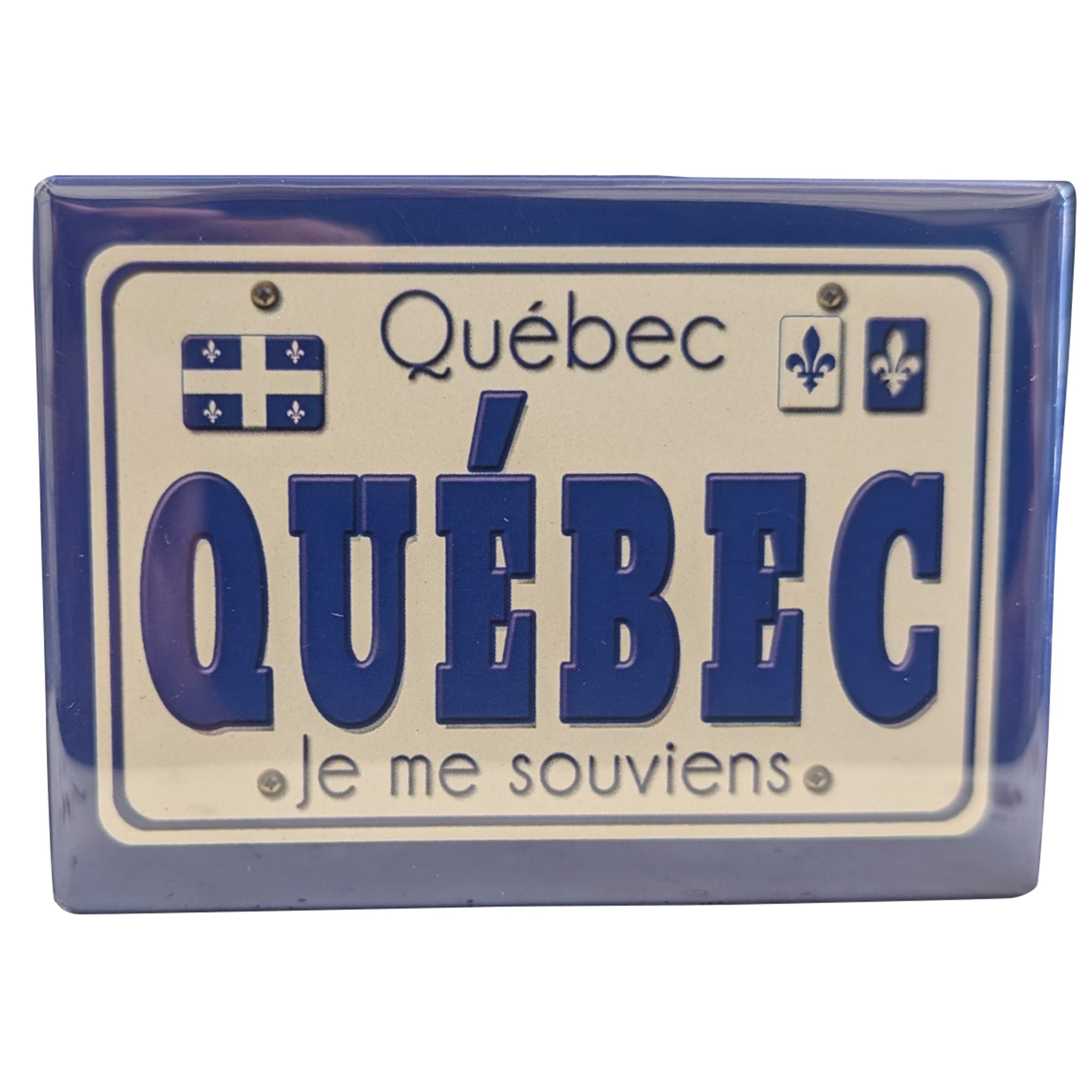 Photo Magnet Quebec License Plate 2.5 X3.5"
