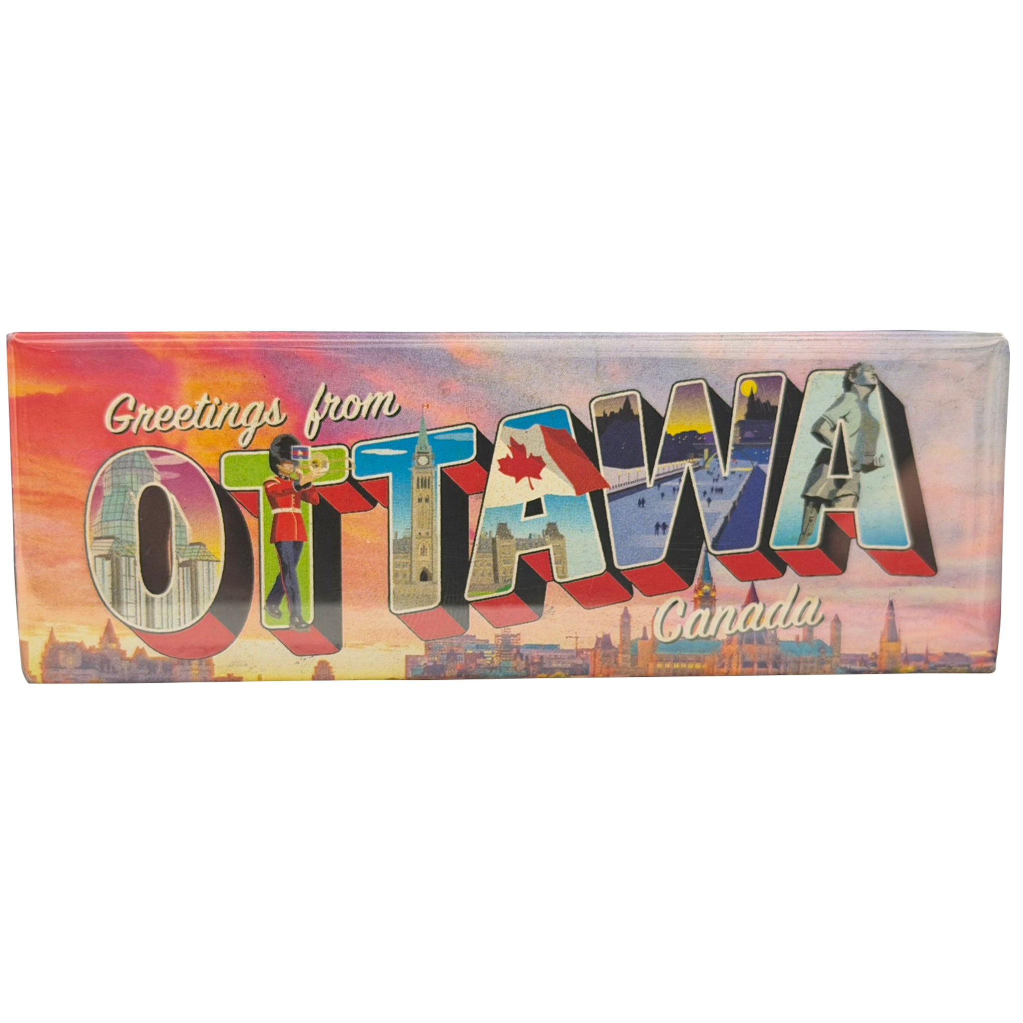 Magnet Photo Long Greetings from Ottawa - 4.5"x 1.75”