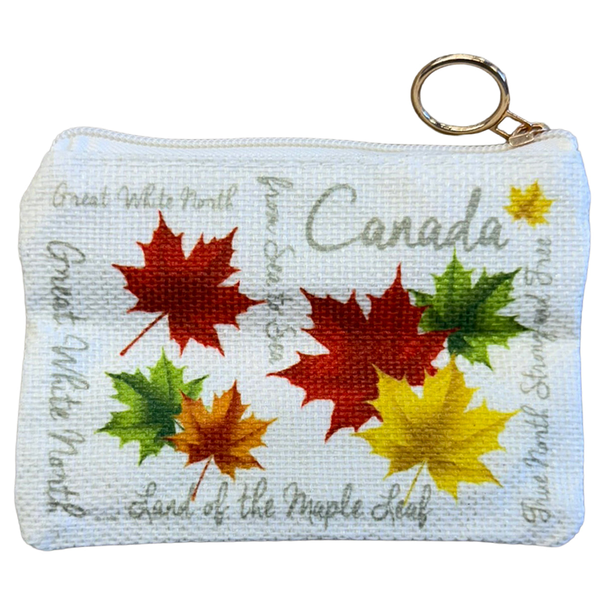 CANADA CLICHE LEAVES COIN PURSE