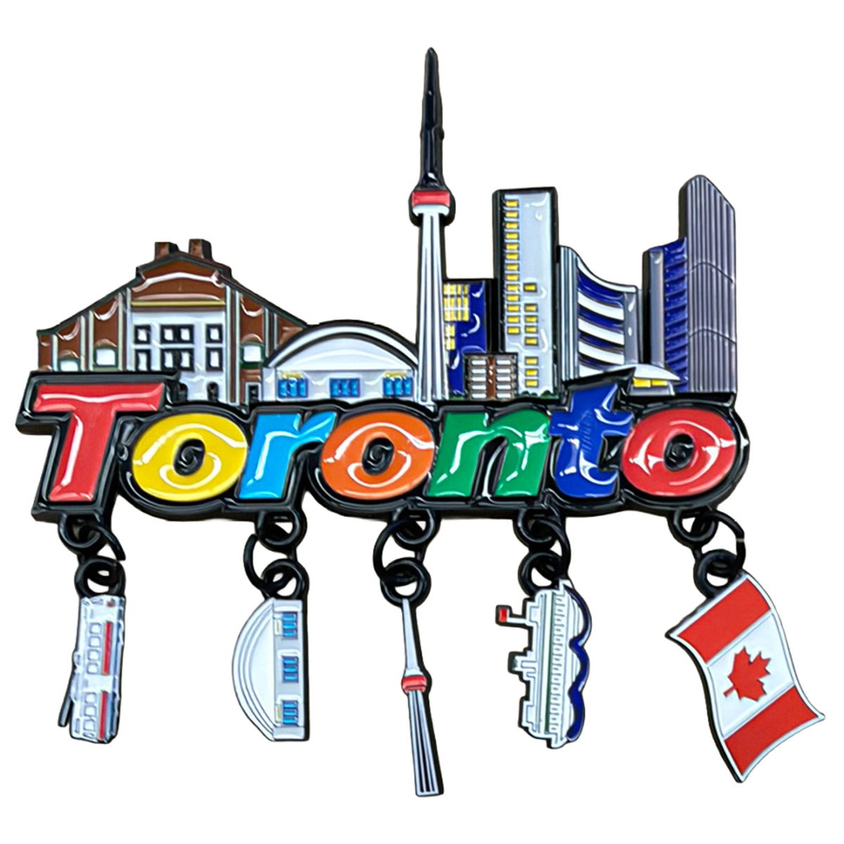 TORONTO BLACK METAL CHARM MAGNET