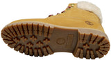 Timberland Women's Icon Authentic Shearling Collar 6" Waterproof Boot Wheat