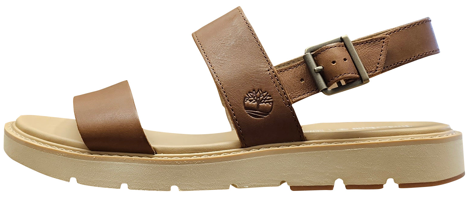 Timberland Women's Bailey Park Sandal Medium Brown Full-Grain