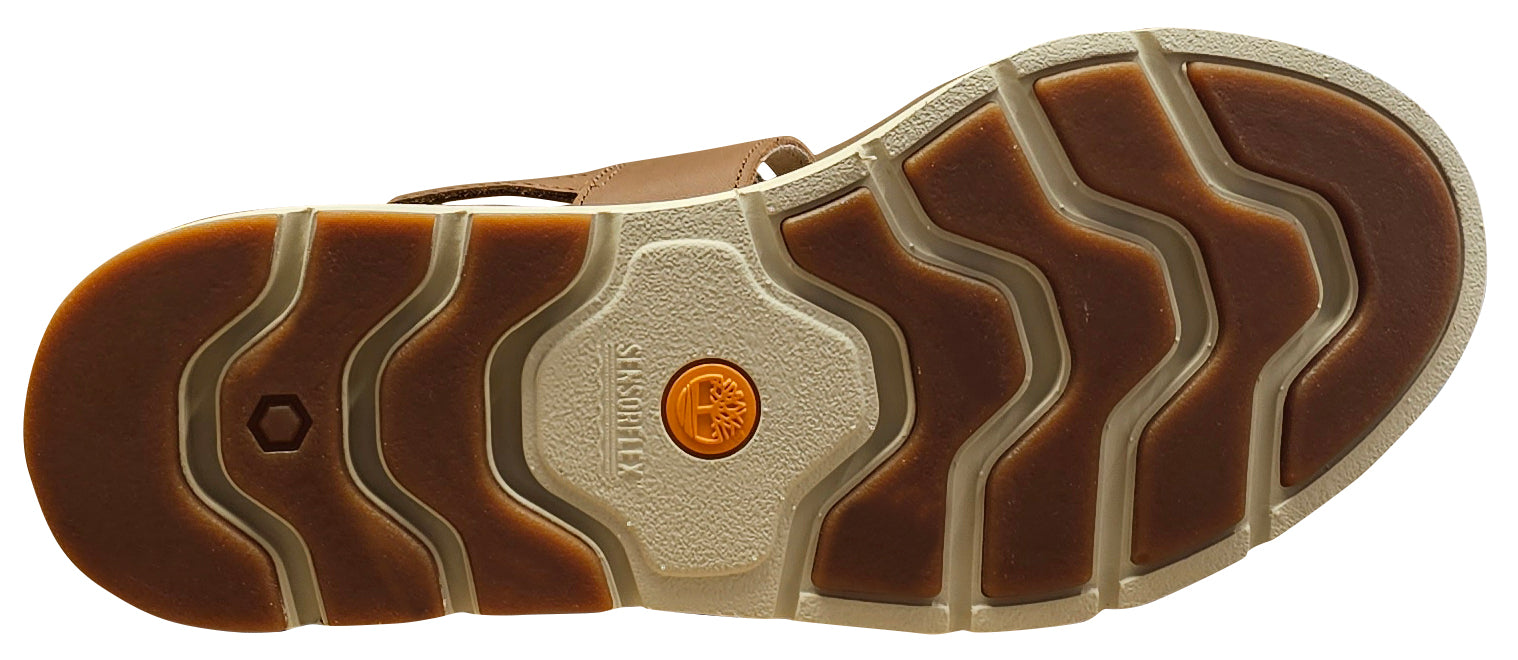 Timberland Women's Bailey Park Sandal Medium Brown Full-Grain