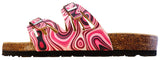 Viking Women's Whistler Two Buckle Cut Out Slide Sandal Berry Marble