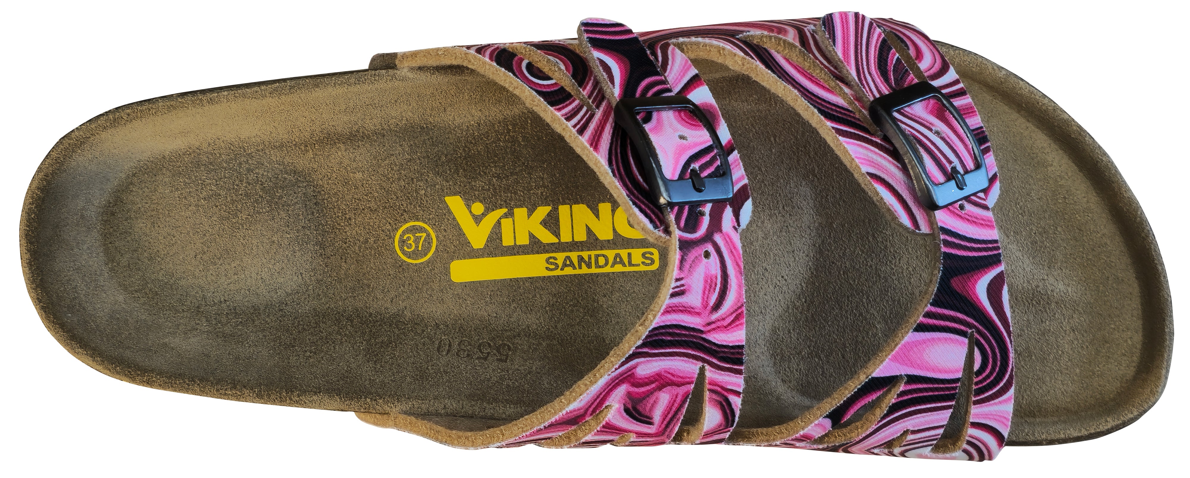 Viking Women's Whistler Two Buckle Cut Out Slide Sandal Berry Marble