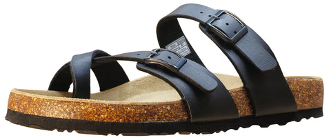 Viking Tofino Two Buckle Slide with Toe Strap Black