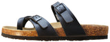 Viking Tofino Two Buckle Slide with Toe Strap Black