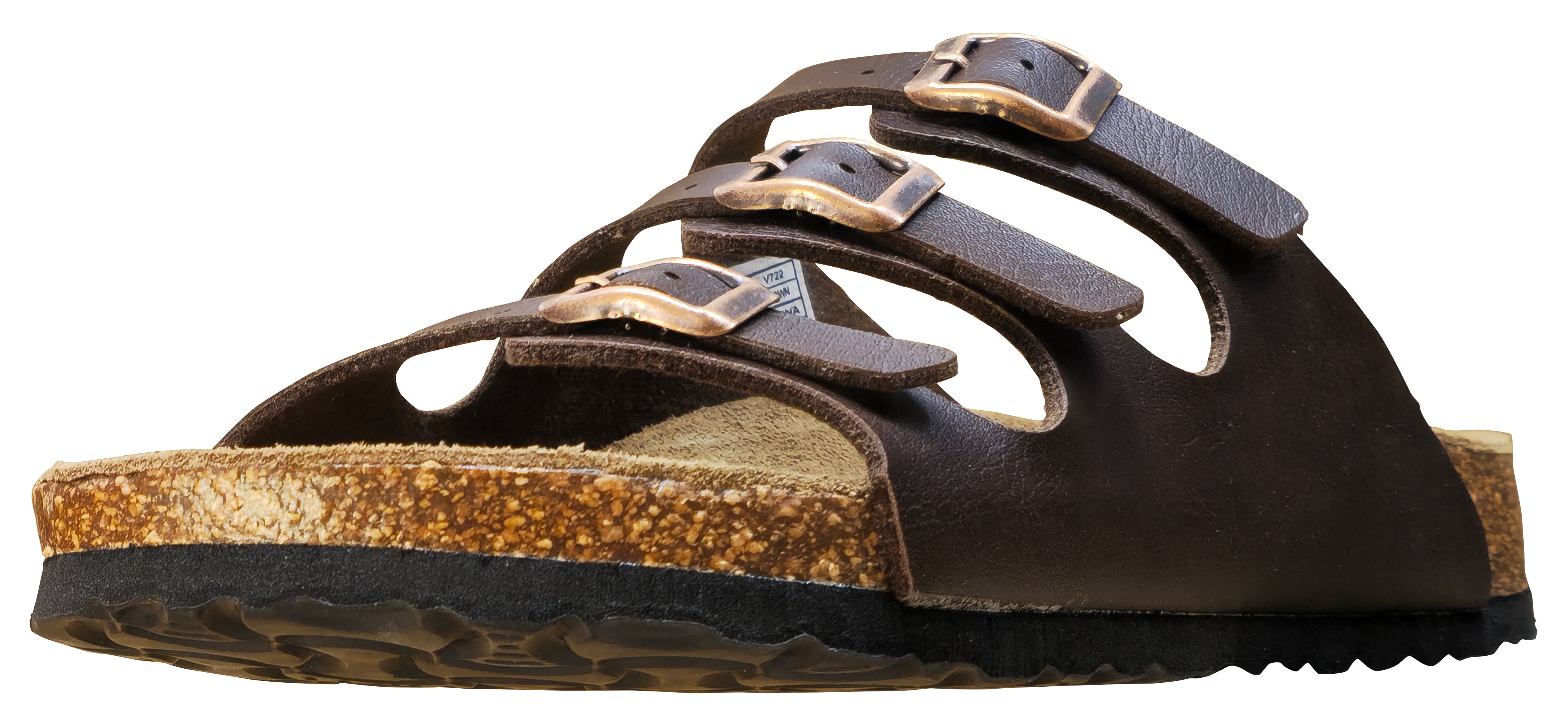 Viking Banff Three Buckle Slide Sandal Brown