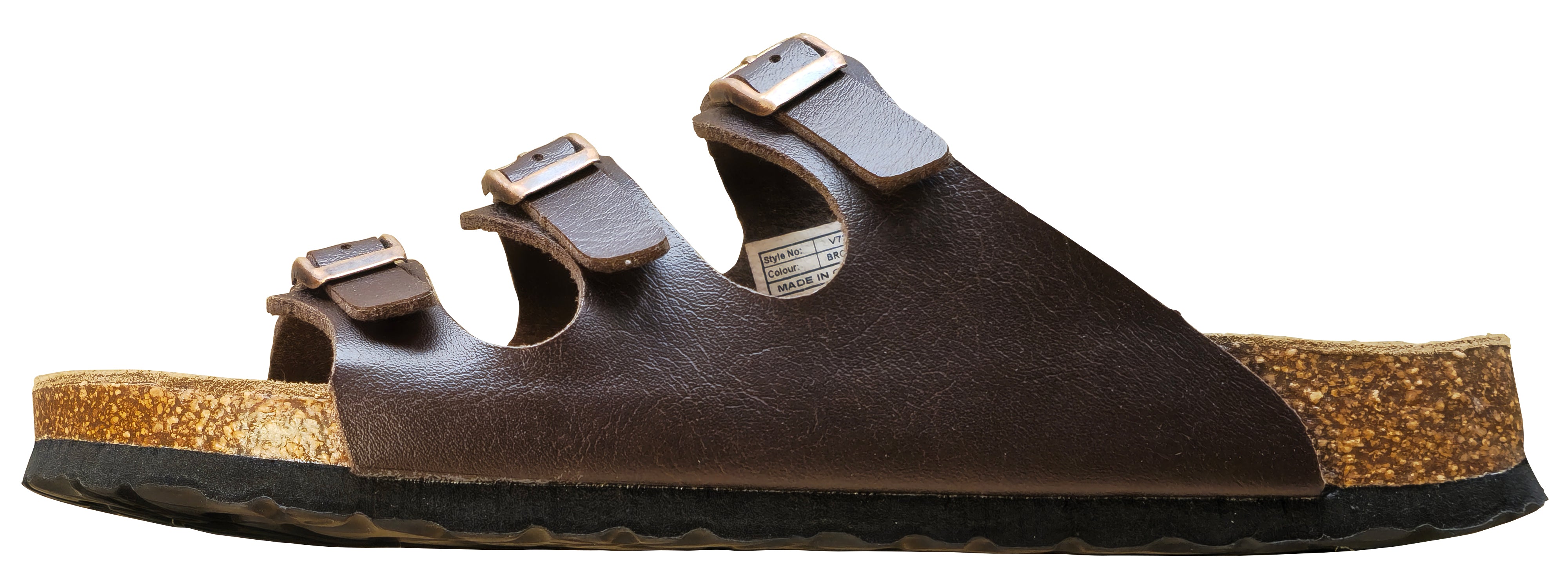 Viking Banff Three Buckle Slide Sandal Brown