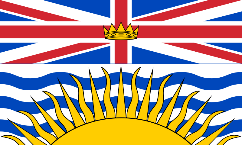 British Columbia 100% Polyester Flag 36"X60"