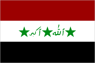 Iraq 100% Polyester Flag 36"X60"