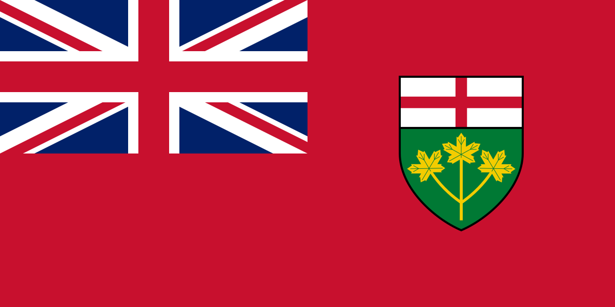 Ontario 100% Polyester Flag 36"X60"